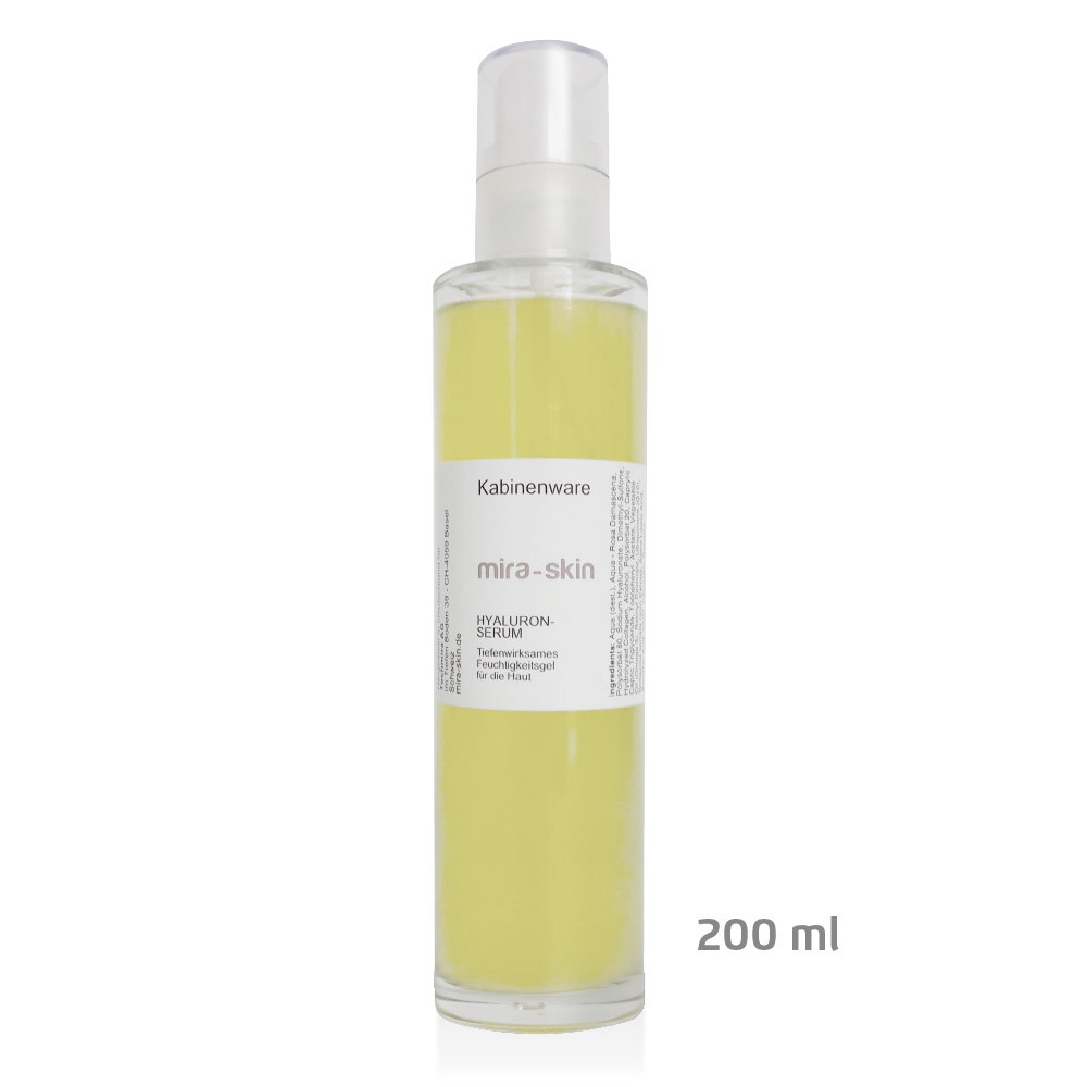 The Mira-Skin Hyaluronic Serum 200 ml bottle